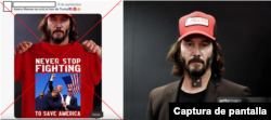 Capturas de pantalla que muestran una publicación en X del 13 de septiembre, con traducción al español (izquierda), junto a la foto original publicada en Getty Images en 2017 (derecha).
