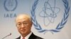International Atomic Energy Agency (IAEA) Director General Yukiya Amano addresses a news conference during a board of governors meeting at the IAEA headquarters in Vienna, Austria, Sept. 15, 2014. 