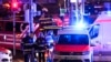 Emergency services work in a cordoned-off area near a Christmas Market, after an incident in Magdeburg, Germany, Dec. 20, 2024. 