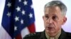 U.S. Marine Corps General Thomas Waldhauser holds a news conference at Camp Lemonnier in Ambouli, Djibouti, April 23, 2017. 