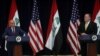 U.S. Secretary of State Mike Pompeo looks to Iraq’s Foreign Minister Fuad Hussein face reporters at the State Department in Washington, U.S., August 19, 2020. REUTERS/Leah Millis