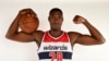 Washington Wizards center Ian Mahinmi (28) during an NBA basketball media day, Sept. 25, 2017, in Washington. 