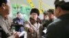 This undated photo released by North Korea's official Korean Central News Agency (KCNA) on April 1, 2016 shows North Korean leader Kim Jong-Un (C) visting the Sinhung Machine Plant in South Hamgyong Province.