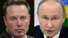 Foto kompilasi CEO SpaceX Elon Musk dan Presiden Rusia Vladimir Putin. (Foto: AFP)