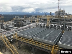 The ExxonMobil Hides Gas Conditioning Plant process area is seen in Papua New Guinea in this handout photo dated March 1, 2018.