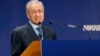 Malaysian Prime Minister Mahathir Mohamad delivers a speech during the International Conference on "The Future of Asia" in Tokyo, June 11, 2018.