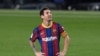 L'attaquant argentin Lionel Messi, lors d'un match de football entre son club, le FC Barcelone, et le Villarreal à Barcelone, en Espagne, le 27 septembre 2020.