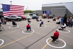 El exvicepresidente del candidato presidencial demócrata Joe Biden habla durante un evento de campaña sobre la fabricación de productos estadounidenses en la sede de la Región 1 del UAW en Warren, Michigan, el miércoles 9 de septiembre.
