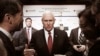 U.S. Vice President Mike Pence talks with members of the American Chamber of Commerce at the Grand Hyatt Hotel in Seoul, South Korea, April 18, 2017.