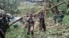 L’un de deux hélicoptères Mi-24 de Forces armées de la RDC retrouvés après deux crashs dans le nord-est de la RDC, Nord-Kivu, 31 janvier 2017. Crédit/FRADC