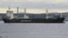 The Russian-operated ship Alaed carrying Russian helicopters to Syria, is moored outside the northern port of Murmansk, June 23, 2012. 