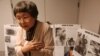 FILE - Kaz Suyeishi, of the American Society of Hiroshima-Nagasaki A-Bomb Survivors, describes seeing an atomic explosion over Japan during World War II, at a press conference in Los Angeles, California.