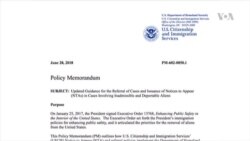 Memorando inquietante para inmigrantes en EE.UU.