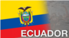 Bandera de Ecuador