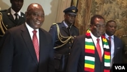 VaCyril Ramaphosa pamusangano wavakaita naVaEmmerson Mnangagwa