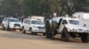 FILE - U.N. peacekeepers take a break as they patrol a street during the presidential election in Bangui, the capital of Central African Republic, Dec. 30, 2015. The peacekeepers have been deployed recently to villages outside the capital to prevent violence from spreading.