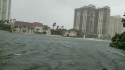 Irma causa fuerte oleaje en la costa de Miami