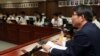 류길재 한국 통일부 장관이 11일 정부서울청사 통일부 대회의실에서 열린 기자간담회에서 인사말을 하고 있다. 이날 정부는 북한에 제2차 남북 고위급접촉을 오는 19일 판문점에서 개최하자고 전격 제의했다.