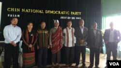 ချင်းအမျိုးသား ဒီမိုကရက်တစ်ပါတီ ခေါင်းဆောင်များ (ဓါတ်ပုံ CNDP Facebook)