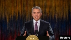 El presidente Iván Duque dijo que el ELN quiere seguir "el camino de la violencia y el del terrorismo".