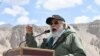 India's Prime Minister Narendra Modi gestures as he speaks to Indian troops during his visit to Nimu in the union territory of Ladakh, in this handout photograph taken July 3, 2020, and released by the Indian Press Information Bureau.