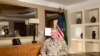 Marine Gen. Frank McKenzie, top U.S. commander for the Middle East, speaks to reporters traveling with him in Riyadh, Saudi Arabia, on May 23, 2021. 