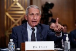 El principal experto en enfermedades infecciosas, el Dr. Anthony Fauci, responde a las acusaciones del senador Rand Paul, republicano por Kentucky, mientras testifica ante el Senado el 20 de julio de 2021.