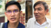 រូបផ្គុំ៖ លោក យាង សុធារិន្ទ (ឆ្វេង) និងលោក អ៊ួន ឈិន (ស្តាំ) ក្នុងពេលដែល​ពួកគេ​ថ្លែង​ជាមួយ​អ្នកកាសែត​នៅក្រៅ​របង​តុលាការ​កំពូល​ក្នុងទីក្រុង​ភ្នំពេញ​ ថ្ងៃទី ២២ ខែតុលា ឆ្នាំ​២០២០។ (ហ៊ុល រស្មី/វីអូអេ)