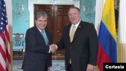 El miércoles se espera que el canciller se reúna con John Bolton, asesor de Seguridad Nacional de la Casa Blanca. Photo: Cortesía - Cancillería Colombiana