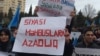 Müsavat Partiyasının "Siyasi məhbuslara azadlıq!" mitinqi.