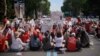 Manifestation féministe à Séoul le 7 juillet 2018 (AFP)