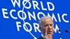 US Vice President Joe Biden gestures as he speaks at the plenary session of the World Economic Forum in Davos, Switzerland, Jan. 20, 2016.