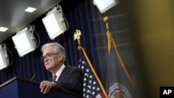 El jefe de la Reserva Federal estadounidense, Jerome Powell, en rueda de prensa, en Washington, el 20 de septiembre de 2023. [AP/Jacquelyn Martin]