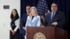 Manhattan District Attorney Alvin Bragg Jr. speaks during a press conference as it was announced that Luigi Mangione was indicted for murder as an act of terrorism in the shooting death of UnitedHealth Group executive Brian Thompson, in New York on Dec. 17, 2024.