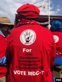 Bafake izembatho zebandla leMDC-T okutshengisa uphawu oluguqulwe kancane.