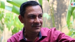 El profesor de periodismo nicaragüense Salomón Manzanares. Foto Houston Castillo, VOA.