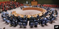 La resolución de nuevas sanciones contra Corea del Norte urge a trabajar más para reducir las tensiones a fin de avanzar las perspectiva de una amplia solución. Sept. 11, 2017