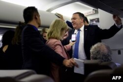 Mike Pompeo se reúne el viernes 19 de octubre de 2018 con autoridades de México.