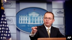 Mick Mulvaney, jefe de despacho de la Casa Blanca.