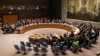 The United Nations Security Council votes on a resolution during a meeting at U.N. headquarters, March 2, 2016.