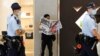 2021年6月24日一位香港市民阅读最后一期《苹果日报》