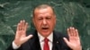 Turkey's President Recep Tayyip Erdogan addresses the 74th session of the United Nations General Assembly at U.N. headquarters in New York City, Sept. 24, 2019. 