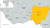 Map of Nigeria, Africa
