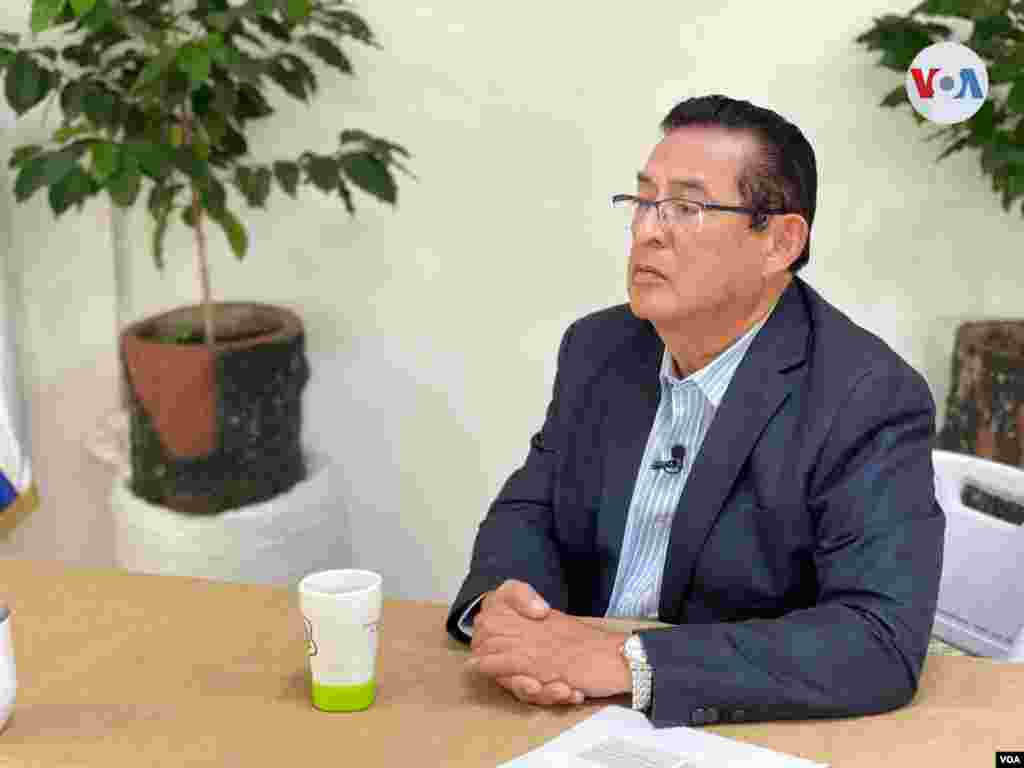 Omar Flores Hidalgo, presidente de ACAFESAL, la asociación de café más antigua de El Salvador.