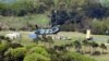 A Terminal High Altitude Area Defense (THAAD) interceptor (right) is seen in Seongju, South Korea, April 26, 2017. 