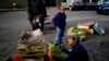 Seorang pedagang tampak memeriksa kondisi seladanya saat ia mengatur barang dagangannya di sebuah pasar buah dan sayuran di Buenos Aires, Argentina, pada 10 Mei 2024. (Foto: AP/Natacha Pisarenko)