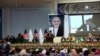 Afghan President Ashraf Ghani speaks on the last day of the Afghan Loya Jirga meeting in Kabul, Afghanistan, Friday, May 3, 2019. Ghani offers cease fire, says he will free 175 Taliban prisoners ahead of Ramadan, the Islamic holy month of Ramadan.
