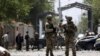 Resolute Support (RS) forces arrive at the site of car bomb explosion in Kabul, Afghanistan, Sept. 5, 2019.