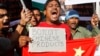 Traders shout slogans during a protest against China in the western Indian city of Ahmedabad May 3, 2013. 