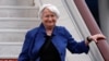 Bộ trưởng Tài chính Hoa Kỳ Janet Yellen đến Quảng Châu, Trung Quốc.